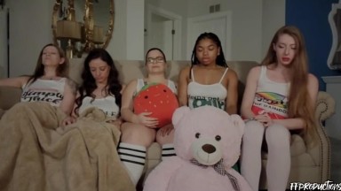 5 girls hypnotized and played with